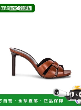 香港直邮Saint Laurent 圣罗兰 女士 露趾高跟穆勒鞋 650986DWE00