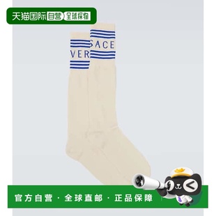 徽标混纺棉袜子 男士 001180 范思哲 香港直邮versace