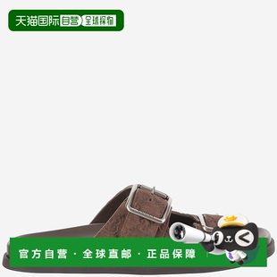 香港直邮GUCCI SS2025 男士 816380AADUO2256 棕色 凉鞋 1h可退