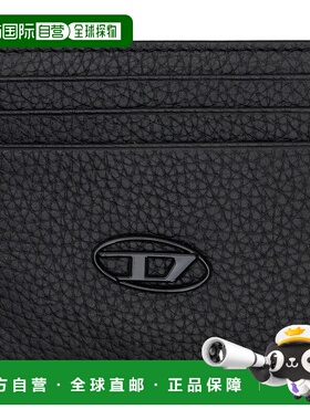 1h可退 香港直邮潮奢 Diesel 迪赛 男士 黑色 Mod 卡包 X09018P06