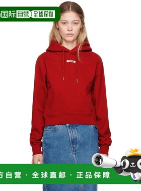 1h可退 香港直邮潮奢 Jacquemus 女士 红色 La Casa 系列 Le hood