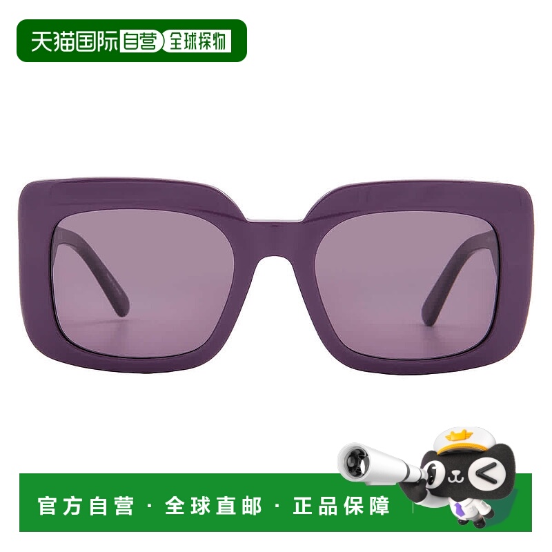 自营Longchamp Purple Square Ladies Sunglasses LO753S 500 51