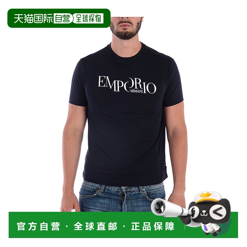 1h可退 香港直邮EMPORIO ARMANI 男士T恤 6Z1TA61JPZZBLUE阿玛尼
