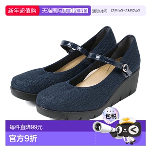 日本直邮FIRST CONTACT高跟鞋绑带坡跟鞋女士39605时尚休闲潮流