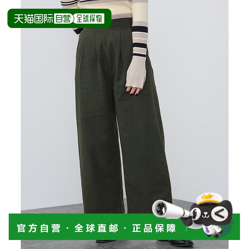 日本直邮BEAMS 起毛斜纹裤 带侧边按钮的裤子