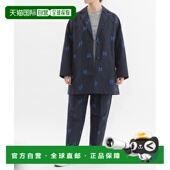 日本直邮nop 刺绣设计 女装 1h可退 中缝长裤 nod 宽松剪裁