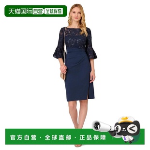 女士 1h可退 papell adrianna 连衣裙长裙 美国直邮