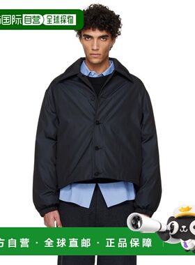 1h可退 香港直邮潮奢 Jil Sander 吉尔 桑达 男士 黑色夹克 J61AF
