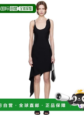 1h可退 香港直邮潮奢 Courreges 女士 黑色 Scarf 连衣裙 125CRO5