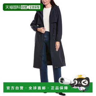 海军蓝 雨衣 美国奥莱直发 Amelia长款 自营Tahari