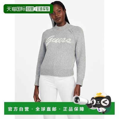 自营 guessVirtye高领毛衣-浅麻灰色 美国奥莱直发