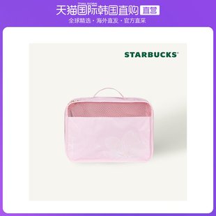 年新款 韩国直邮STARBUCKS星巴克22 樱花粉野餐包旅行包化妆包