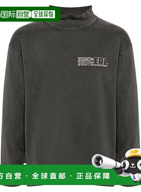 1h可退 香港直邮ERL 男士T恤 ERL08T010BLACK SS2024 灰色 T-SHIR