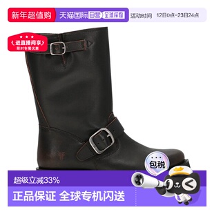 自营Frye Veronica Flex Leather Bootie - brown 美国奥莱直发