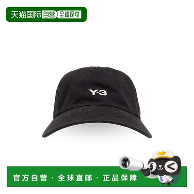 香港直邮Y-3 男士帽子 IN23910BLACK AW2024 黑色 Baseball cap w