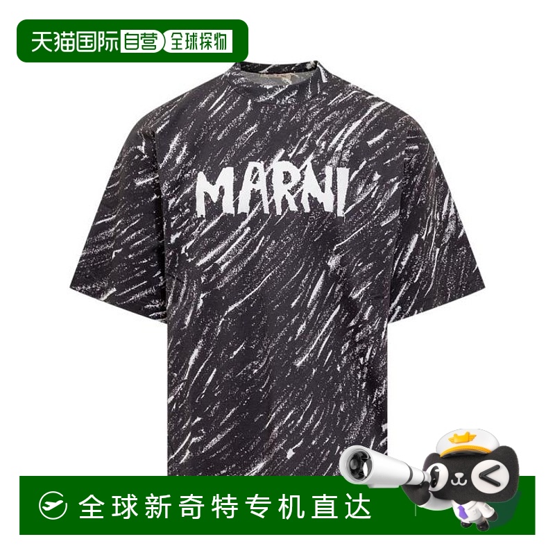 韩国直邮MARNI24FW上衣男HUMU0223CPUSS018 CRN99Black