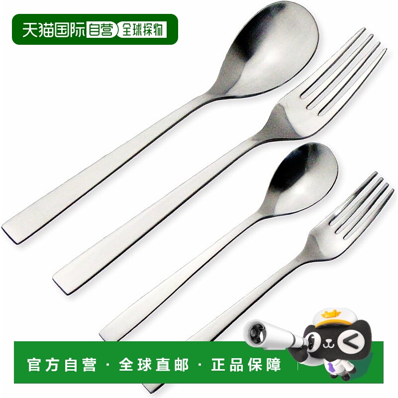 【日本直邮】Tsubame Shinko Kogyo SUNAO 晚餐餐具套装 4 件 18-