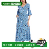 duffield lane达菲尔德巷Cordelia Midi连衣裙 自营 蓝色 美国奥