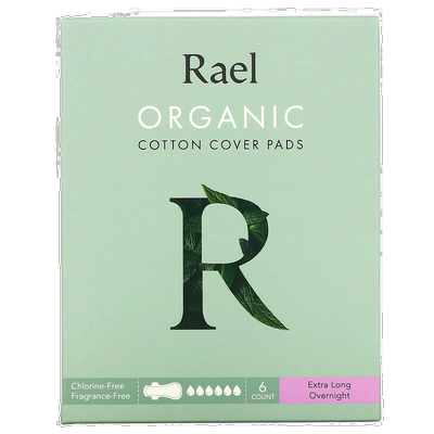香港直邮Rael卫生护垫夜用加长型女性月经经期用舒适有机棉6正品