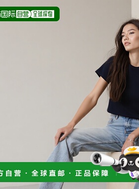 香港直邮A.P.C. 女士T恤 COEZCF26842IAK SS2024 蓝色 Basic T-sh