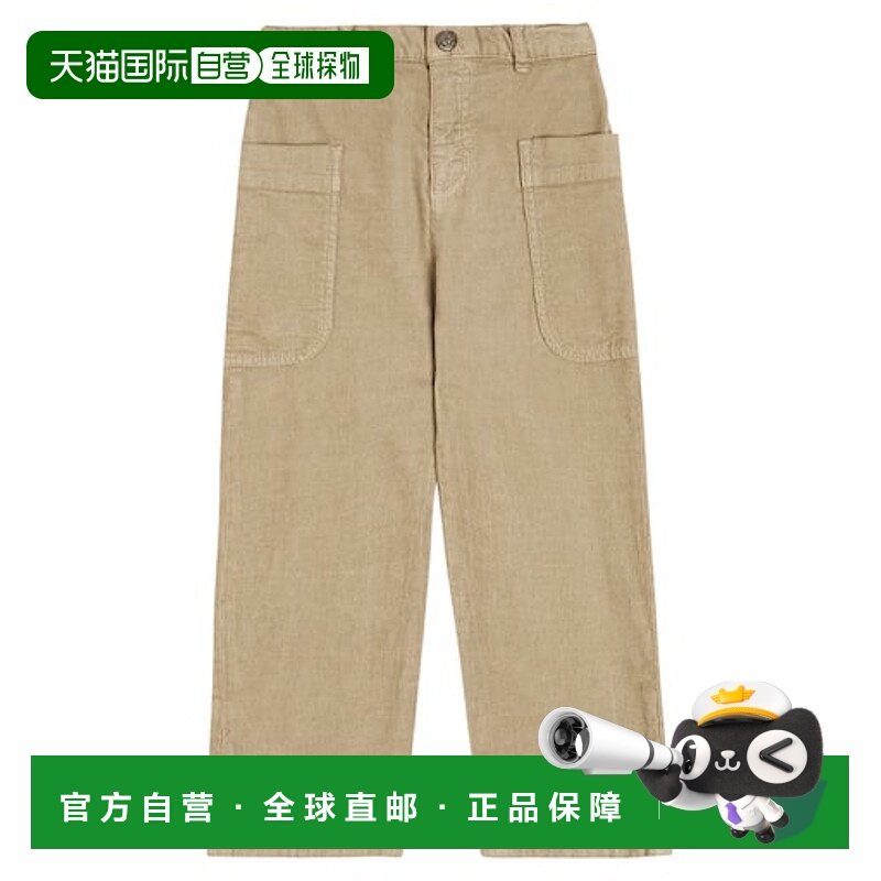 香港直邮Bonpoint 女童 Looping 灯芯绒直筒长裤童装