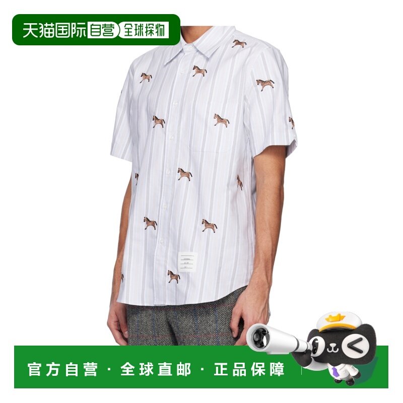 香港直邮THOM BROWNE 男士衬衫 MWS239EE1474460 SS2026 白色,男装,衬衫,淘宝优惠券,粉丝福利购,淘宝优惠卷