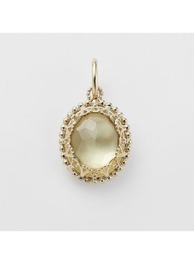 日潮 agete 阿卡朵K10石英/贝壳吊饰黄色 均码