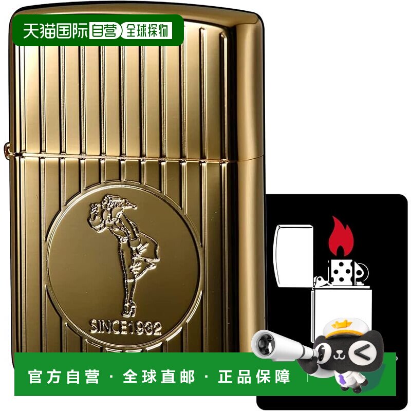 【日本直邮】Zippo 打火机防风黄铜双面Windy 金色 2G-WINDY