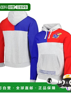 1h可退 【美国直邮】Mitchell Ness 男士灰色堪萨斯 Jayhawks Tie