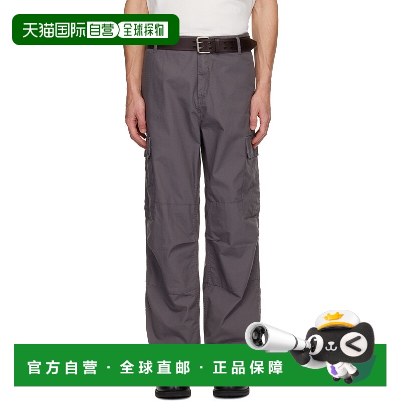 1h可退 香港直邮潮奢 CARHARTT WIP 男士 灰色 Regular 工装裤 I0