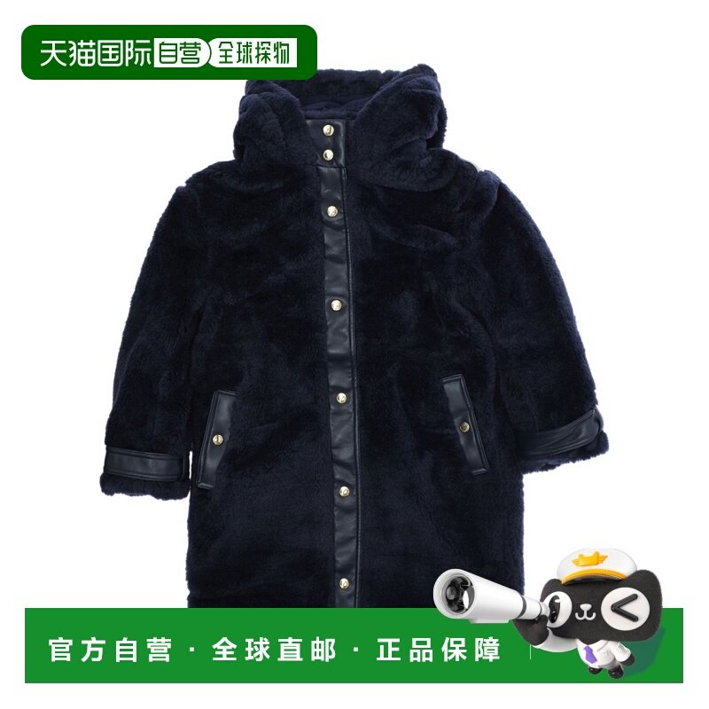 香港直邮CHLOÉ 女童夹克 C20678859BLU AW2025 黑色 长袖大衣,童装/婴儿装/亲子装,普通外套,淘宝优惠券,粉丝福利购,淘宝优惠卷