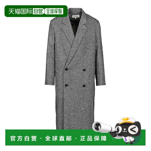 1h可退 香港直邮LOEWE 男士大衣 H526Y01WD61102 SS2026 灰色 Dou