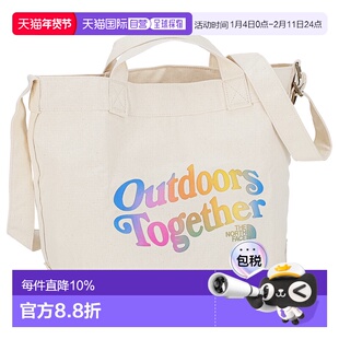 日本直邮THE NORTH FACE北面户外手提袋白色男女通用经典大牌ADJU