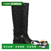 Boot 自营salvatore black High Leather ferragamoShiran Knee