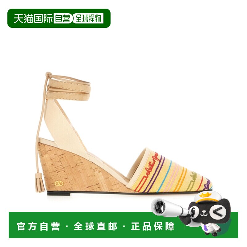 1h可退 香港直邮Valentino 圆头高跟凉鞋 WS0MK1HLD女鞋拖鞋坡跟