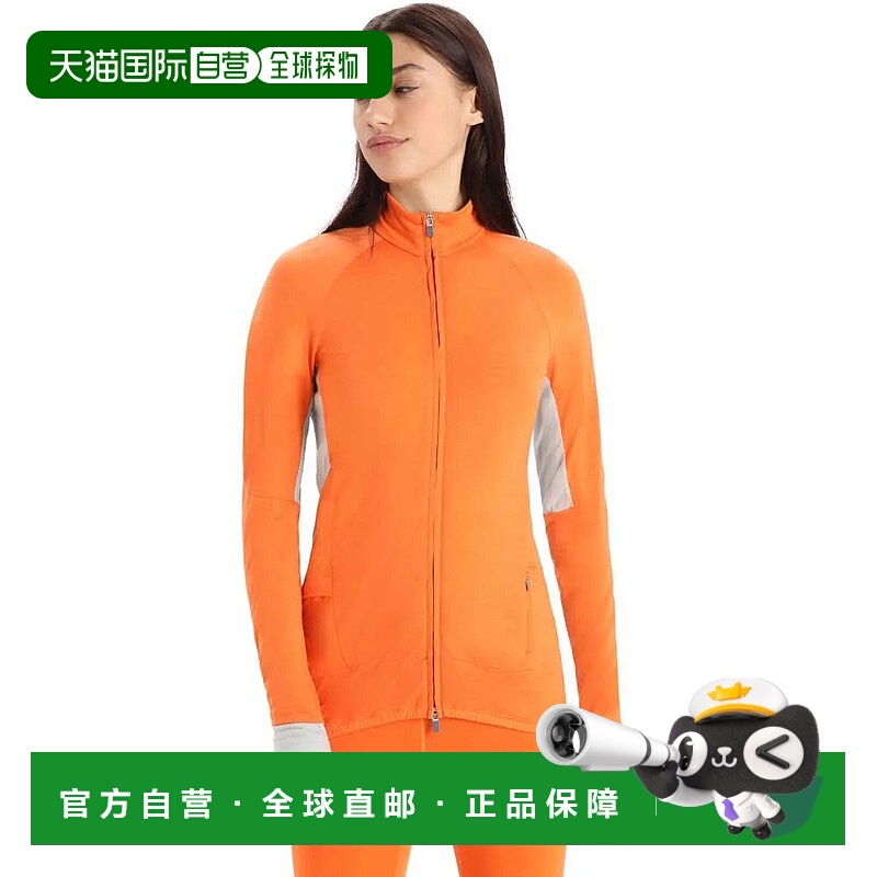 香港直邮ICEBREAKER Zone 针织拉链女士长袖 运动衫