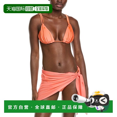自营Catherine Malandrino 3pc Charms Bikini Set - orange 美国