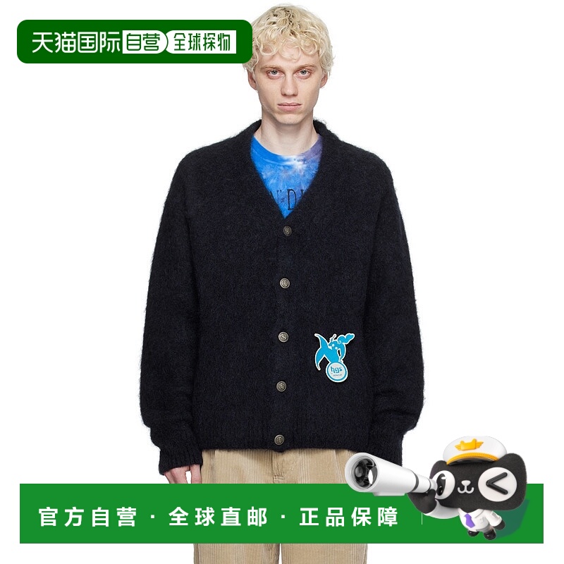 1h可退 香港直邮潮奢 HOWLIN 男士 黑色 DJ Harvey 联名开衫 CARD