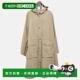 Armani green Khaki Hooded 自营Emporio Coat Green Trench 美