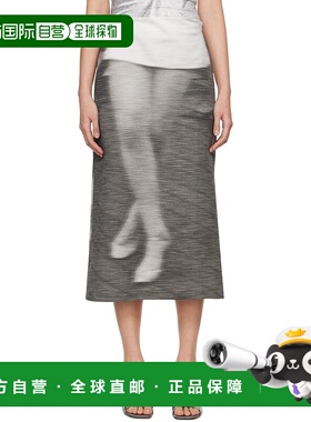 1h可退 香港直邮潮奢 ELLISS 女士 灰色 Dancing 半身裙 DRILLDAN
