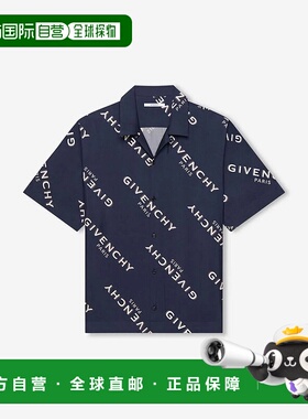 香港直邮GIVENCHY 男士衬衫 BM616J1673410NAVY AW2025白色 男装