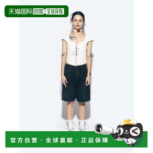 CA24BBL003WT 女士雪纺衫 CROP RIBBON 韩国直邮ASIF OPEN CALIE