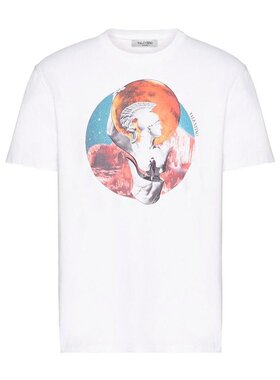 Valentino 灵魂星球印花T恤 TV3MG04P60M