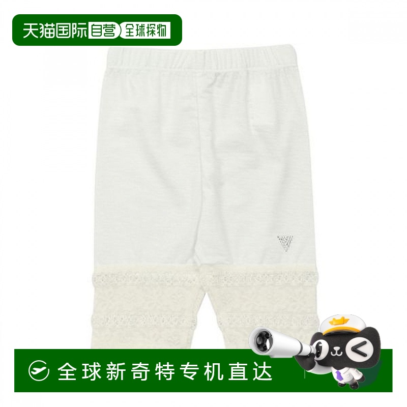 1h可退 韩国直邮Guess Kids 5分拼接蕾丝打底裤 G35DAP020-T