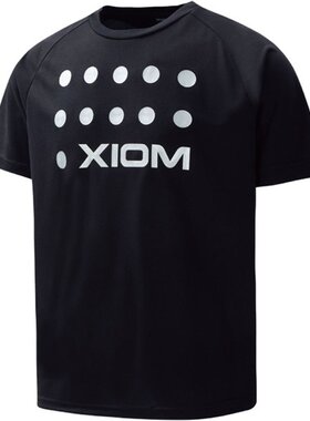 日本直邮XIOM ELP T恤 黑色乒乓球T恤 80701 短袖