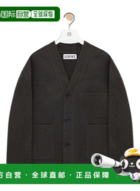 香港直邮LOEWE 男士外套 H526Y02WDC6812 SS2026 黑色 长袖开衫