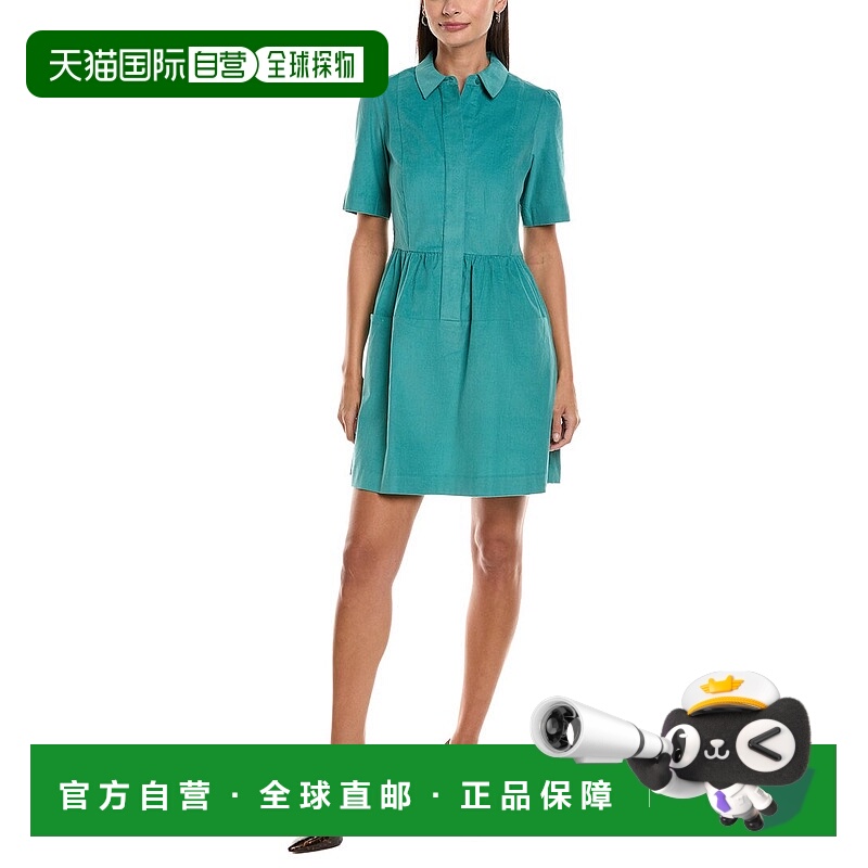 自营tyler boe Mitzi Baby Corduroy A-Line Dress - blue 美国奥
