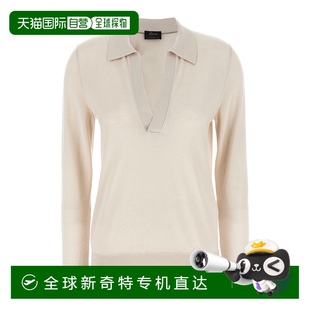 香港直邮潮奢 布里奥尼 1h可退 Brioni UMQE 女士 羊绒真丝Polo衫