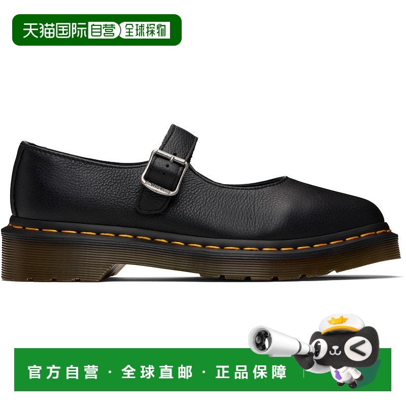 香港直邮潮奢 Dr. Martens 马丁大夫 女士 黑色 Elphie 玛丽珍鞋