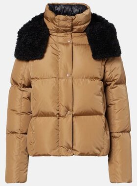 潮奢 Moncler 盟可睐 女士 Castelnou teddy-trimmed 羽绒夹克
